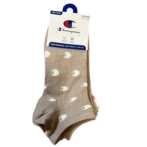🆕 Champion Women's Performance Low-Cut Athletic Socks 10 Pack